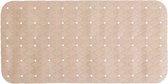 5Five Douche/bad anti-slip mat badkamer - pvc - beige - 70 x 35 cm - met zuignappen
