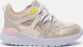 Sneakers | Meisjes | Beige Gold | Leer | Shoesme | Maat 22