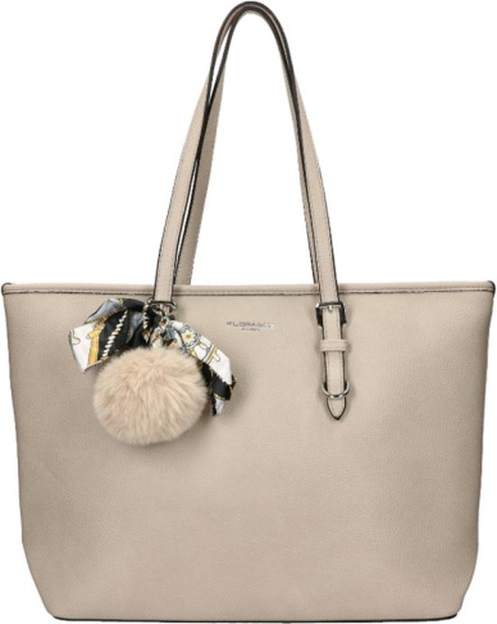 Flora & Co Grote Schoudertas / Tas Dames - Luna - Beige