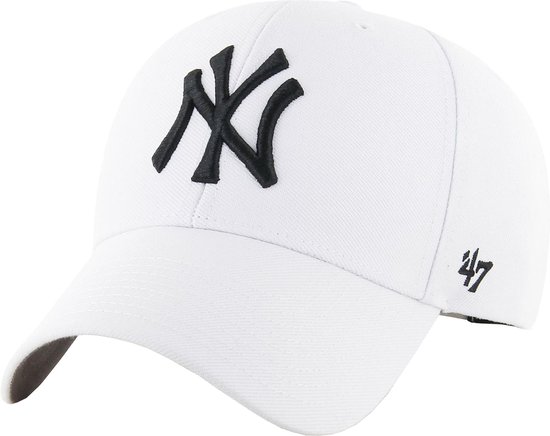 47 Brand MLB New York Yankees Cap B-MVPSP17WBP-WHM, Mannen, Wit, Pet, maat: One size