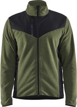 Blaklader 5942-2536 Cardigan tricoté avec softshell - Vert automne/ Zwart - XS