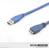 USB A naar Micro USB 3.0 kabel, 1m, m/m | USB kabel | USB 3.0 | USB datakabel | sam connect
