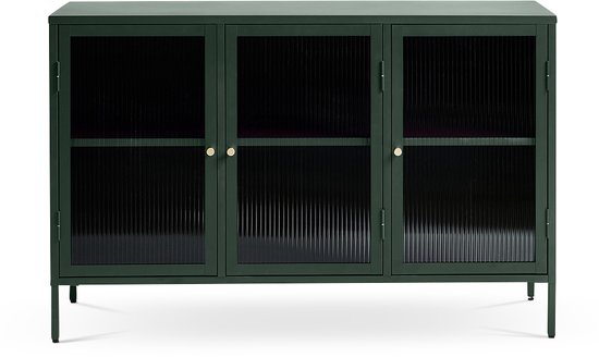 Olivine Katja metalen sideboard groen - 132 x 40 cm