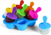 Formes de Popsicle - Blauw - Glace d'Eau - Siliconen - Coloré