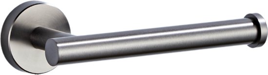 Toiletrolhouder Gun Metal Grijs - Wc Rol Houder - Hangende Wc Rolhouder - RVS - Antraciet - Gunmetal