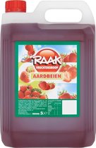 Raak Vruchtensiroop aardbei - Fles 5 liter
