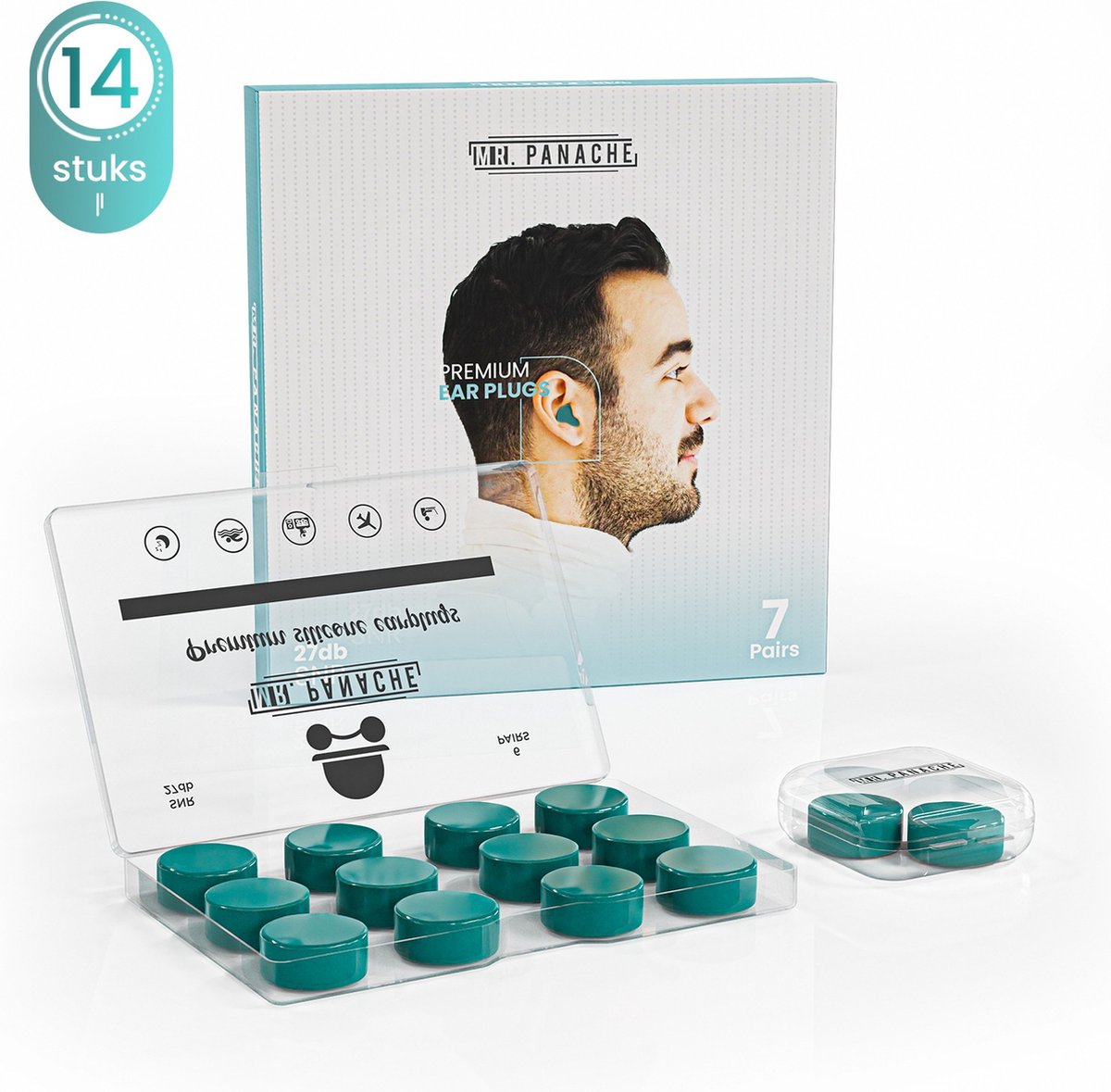Bouchons d'oreilles moulables en Silicone, 60 pièces/paquet, Anti
