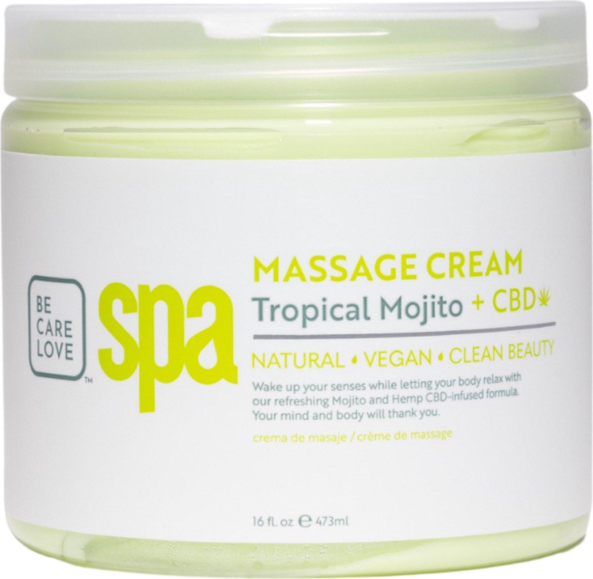 BCL SPA - Massage Cream Tropical+Mojito - 473 ml