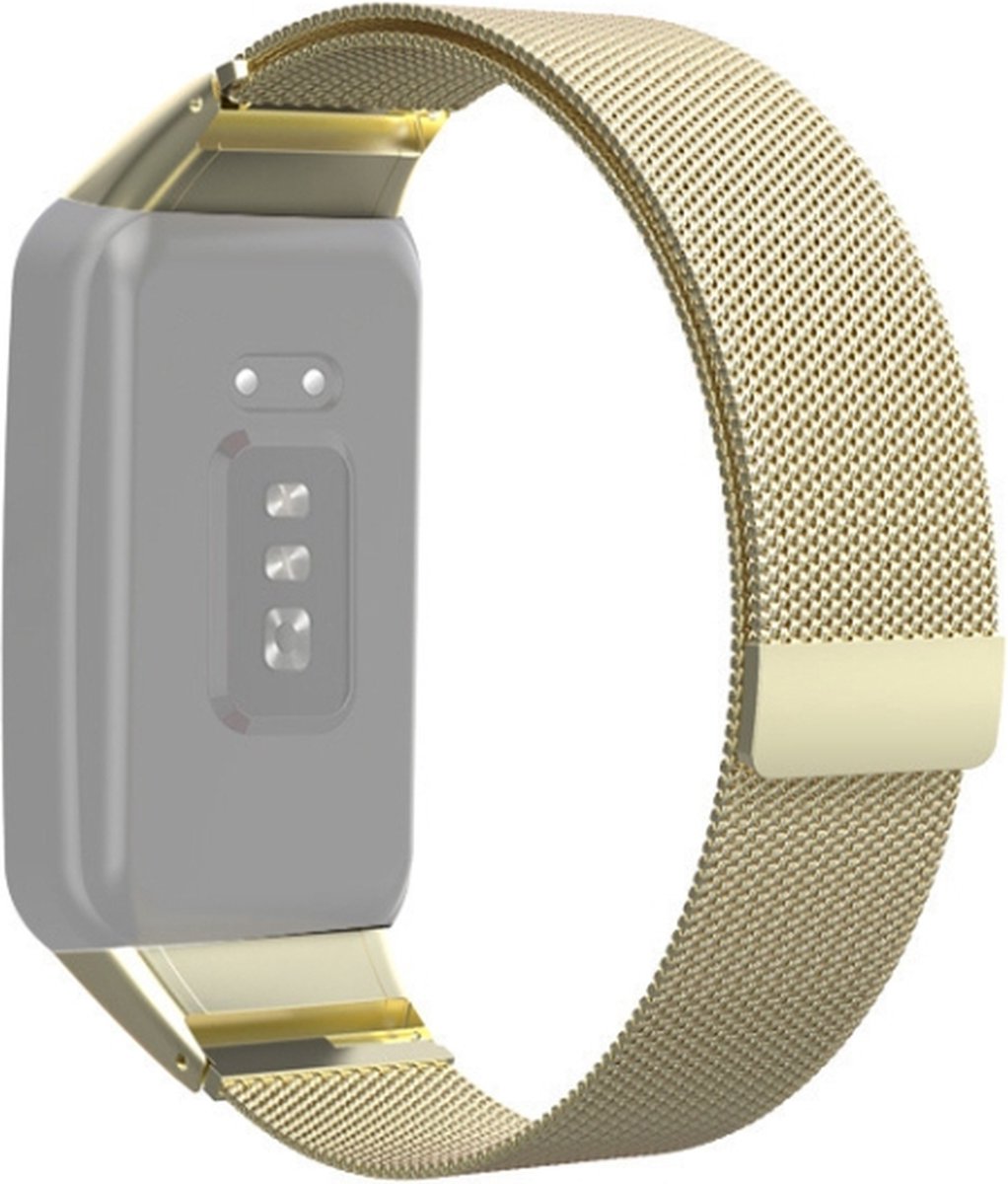 Milanees bandje - geschikt voor OPPO Watch Free - goud