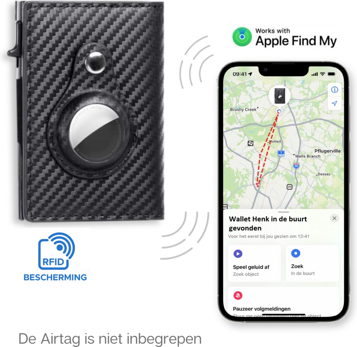 Smart Airtag Wallet + Bonus Personal NFC Card Portemonnee Heren Dames