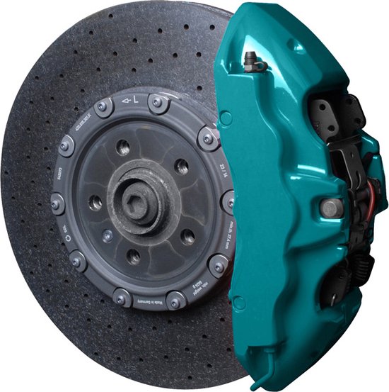 Kit de peinture pour étriers de frein Foliatec - Blue Miami Beach - 3 composants - Nettoyant pour jantes inclus