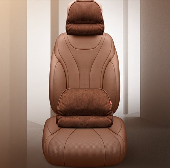 Nekkussens hoofdsteun auto,Compatibel met Mercedes-Benz GLS X167 X166, hoofdkussen autostoel,3-Brown Nekkussens hoofdsteun auto,Compatibel met Mercedes-Benz GLS X167 X166, hoofdkussen autostoel,3-Brown