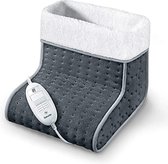 voetenwarmer - elektrische voetverwarming \ massage voetwarmer, warmte en ontspanning voor gestreste voeten met zachte teddyvoering