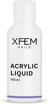 XFEM Acryl Liquid 100ml. - Transparant - Glanzend - Gel nagellak