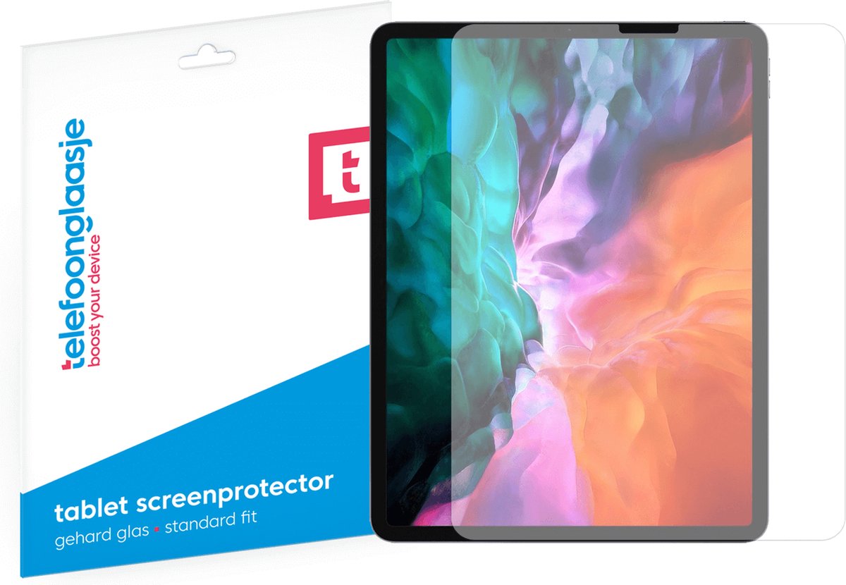 Telefoonglaasje Screenprotectors Geschikt voor iPad Pro 2020 (12\9 inch) - Volledig Dekkend - Gehard Glas Screenprotector Geschikt voor iPad Pro 2020 (12\9 inch) - Beschermglas van rand tot rand