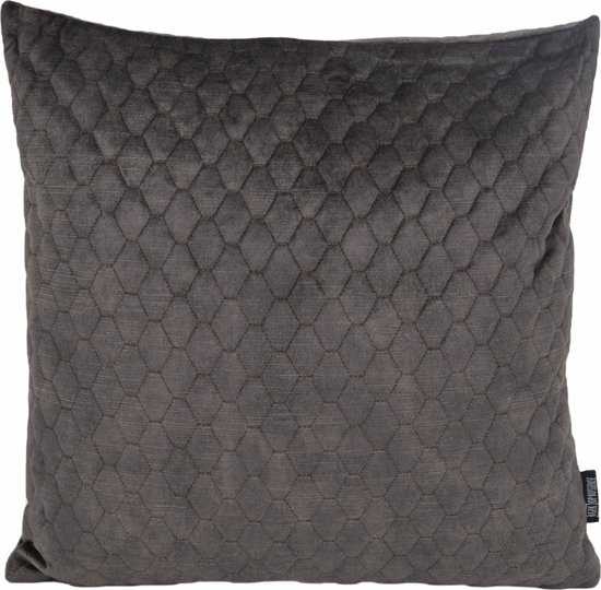 Sierkussen Nera Velvet Darkgrey | 45 x 45 cm | Polyester