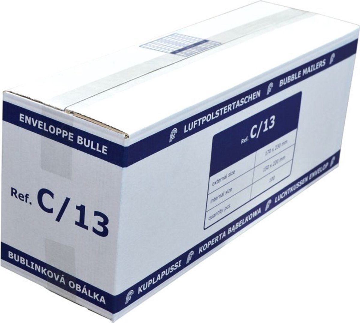 Luchtkussenenveloppen C13 / A5 - 150x215mm Wit, 100 Stuks - FSC