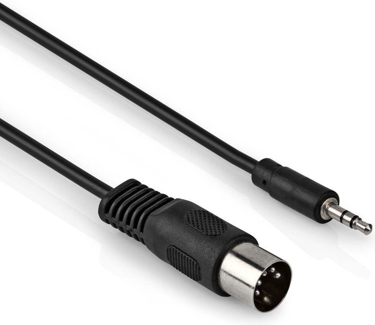 DIN naar Jack kabel - 5-polig - 3.5 mm - 1 meter - Zwart - Allteq