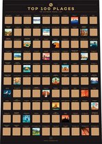 Enno Vatti® 100 Plaatsen Scratch Off Poster - Beste reisbestemmingen Bucket List Rubbelmar (42 x 59,4 cm)