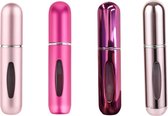 Mini flacons de Parfum - Pack Pink - Rechargeable - Bouteilles de voyage - Atomiseur de parfum - Rose