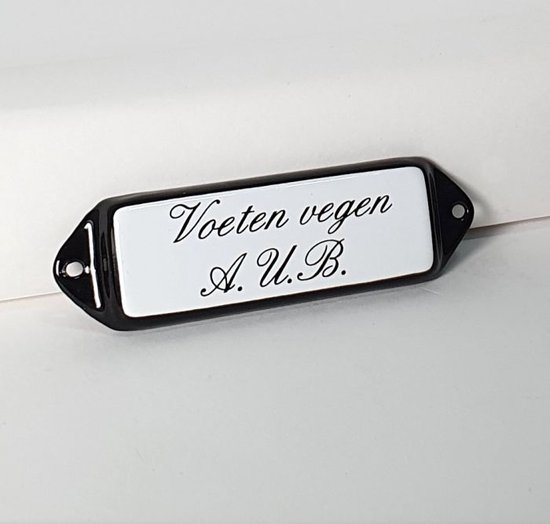 Pickup Alu deurbordje ingang 44x165 mm kopen? Stickers, borden & magneten