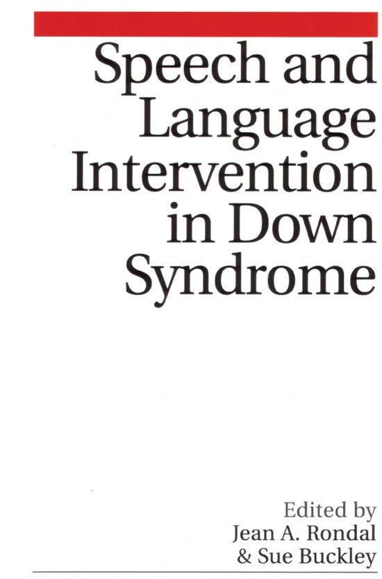 Speech and Language Intervention in Down Syndrome - cover