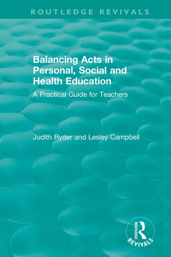 Routledge Revivals- Balancing Acts in Personal, Social and H ... - cover