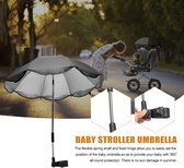 Multifunctionele kinderwagen Paraplu \ troller Umbrella, Clamp-On Shade Umbrella, with Clip Fixing Device, Adjustable UV Protection Rain Umbrella, for Beach Chairs, Strollers,