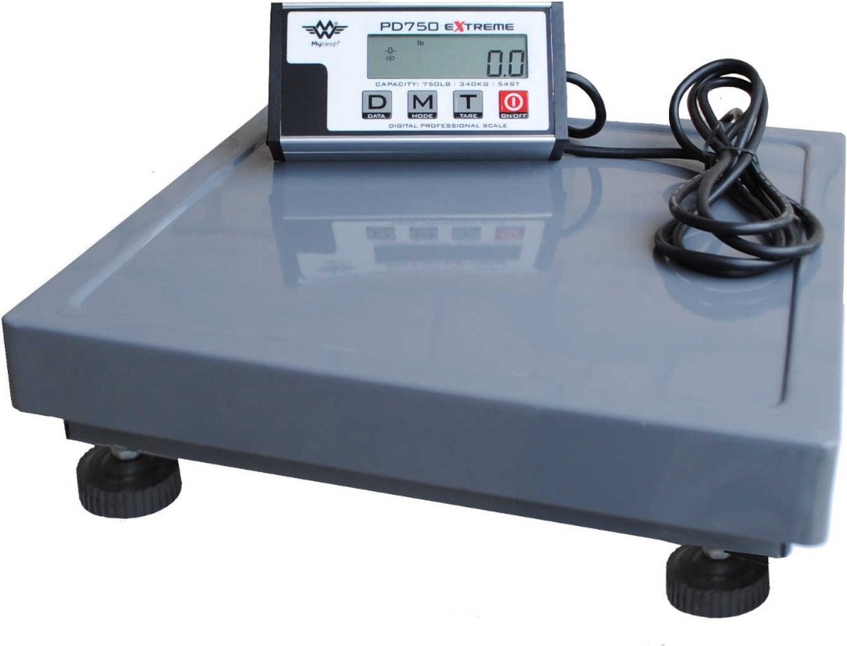 MyWeigh PD750 extreme vloerweegschaal 340kg x 100g