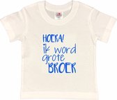 Shirt Aankondiging zwangerschap Ik word grote broer | korte mouw | blauw | maat 86/92 zwangerschap aankondiging bekendmaking Baby big bro brother