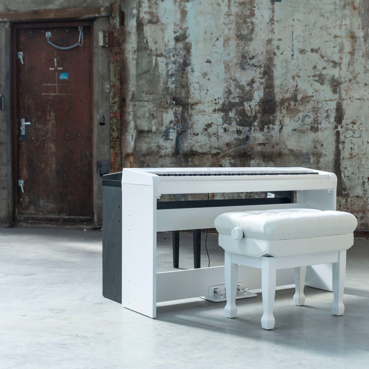 Fazley FSP-500-BK Piano numérique Noir + Cadre + Banc de piano 