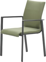 Garden Impressions - Dallas dining fauteuil carbon black/ moss green