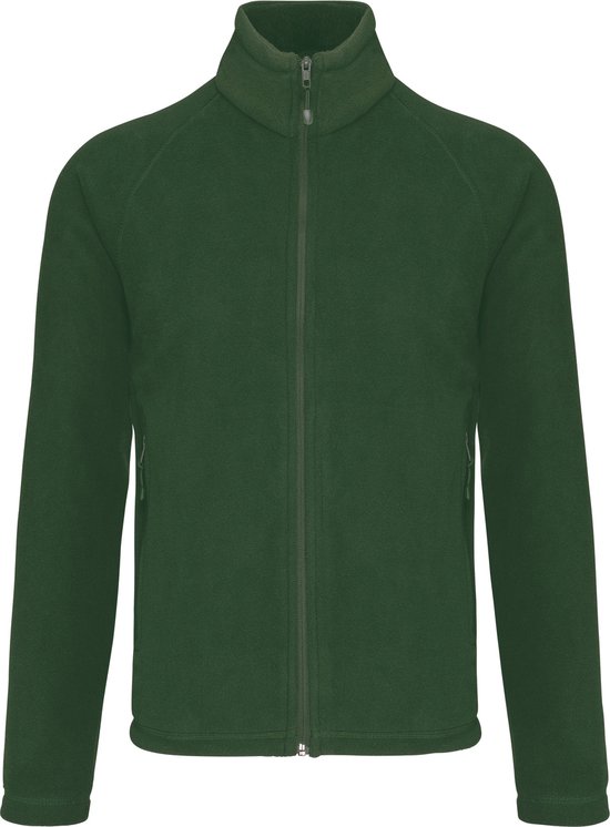 Kariban Microfleece met rits en raglanmouwen heren K917 - Forest Green - S