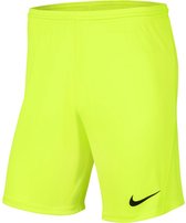 Nike Park III Short - Fluogeel | Maat: L
