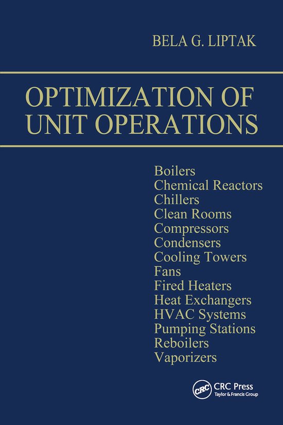 Optimization of Unit Operations - cover