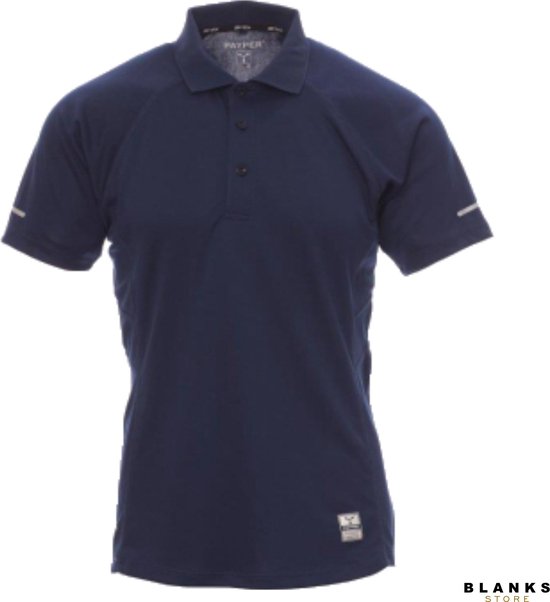 Payper Training: Sportief Polo Shirt Heren met Korte Mouwen - Navy Blauw - XXL