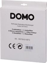 DOMO set van 5 stofzuigerzakken en motorfilter voor stofzuiger DO7261S (DO7261S-SET2)