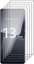 Screenprotector geschikt voor Xiaomi 13 Pro - 4x Gehard Glas Screen Protector FullGuard