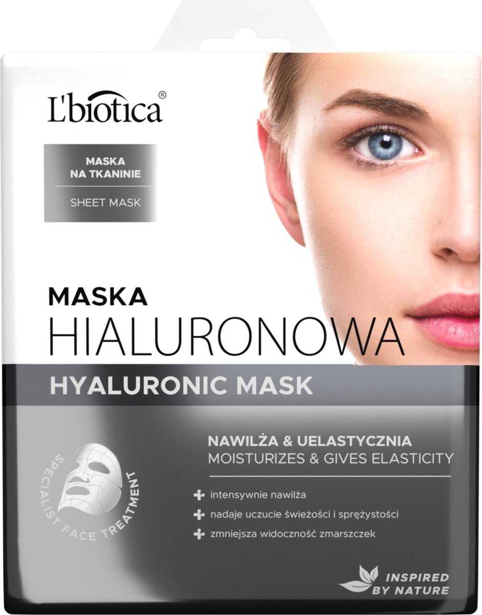 Goedkoopste Hyaluronmasker op stof - hydrateert en verstevigt 23ml