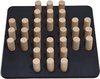 Afbeelding van het spelletje 76%ANDERS Cross Logic Solitaire Bordspel 22 cm handgemaakt met 32 houten pinnen - LUXE editie