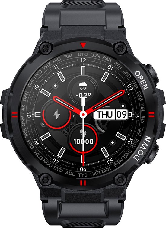 FITNOVA Outdoor Smartwatch Heren & Dames - Waterdicht Horloge voor iOS - Smartwatch Android en HarmonyOS geschikt