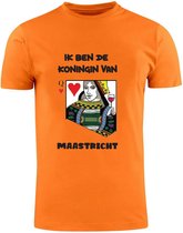 Ik ben de koningin van Maastricht Oranje T-shirt | Koningsdag | Queen | Koningin | Unisex