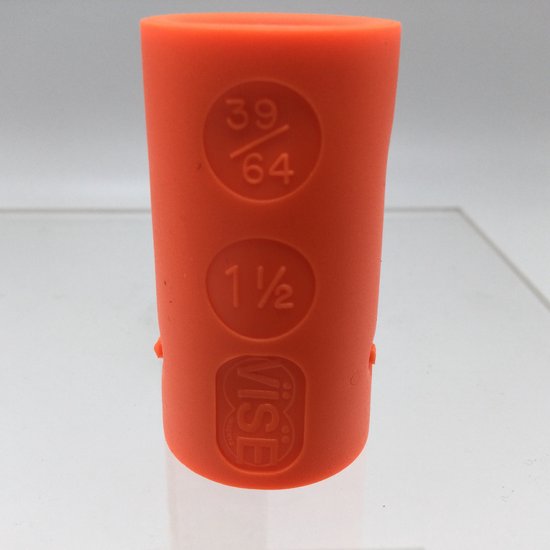 Bowling Bowlingbal vinger inserts, per 2 stuks, 'Vise powerlift / semi-grip inserts' , naar keuze powerlift of semi-grip, kleur oranje, maat 39/64 , nr. 1,1/2, boormaat 7/8