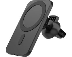 Autohouder - Magsafe/Magnetisch Telefoonhouder - Draadloos Autolader Quick Charge(15 Watt) - Zwart