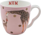 Yvonne Ellen London - mug girafe "Mum" - cadeau fête des mères - mug à thé girafe - porcelaine
