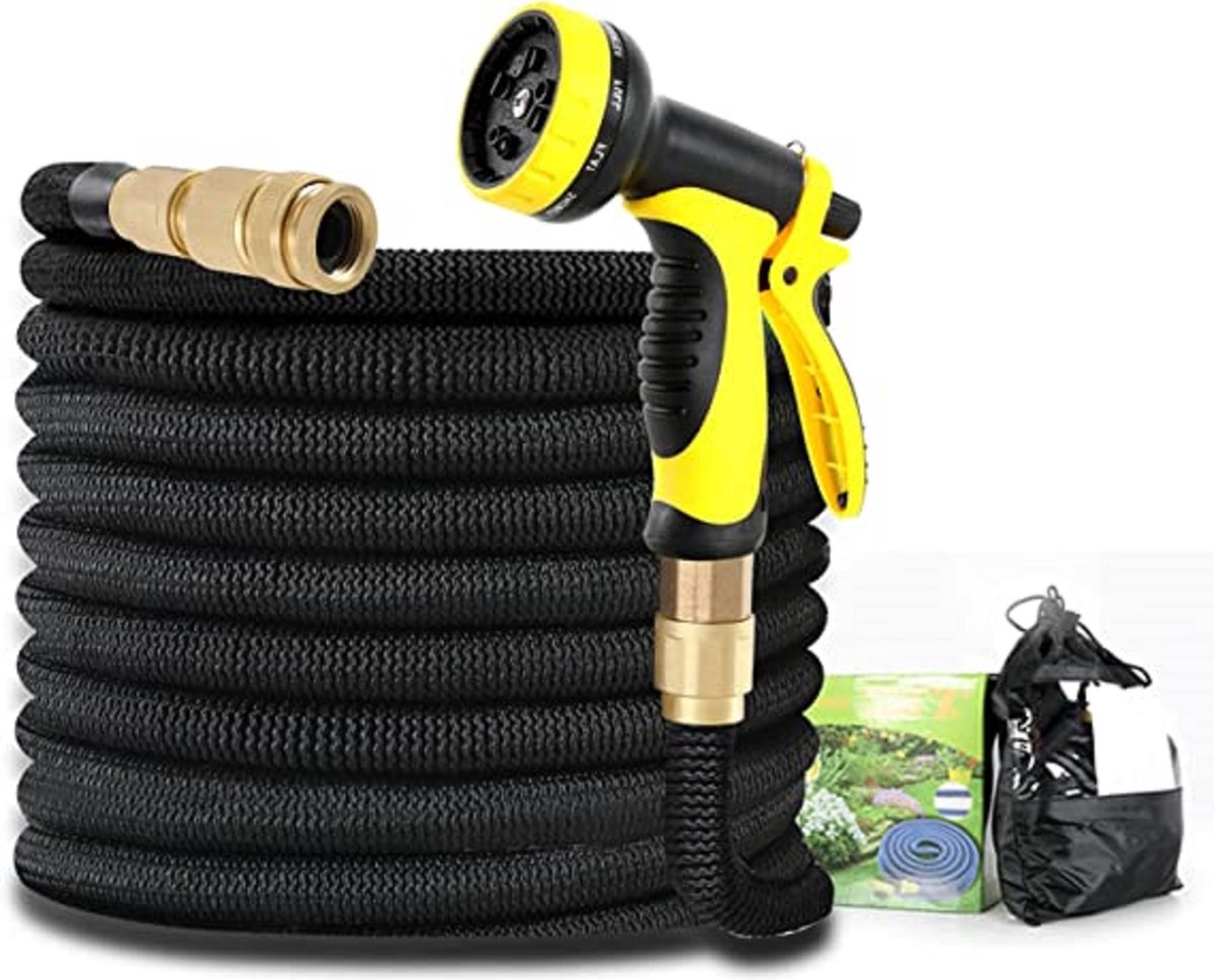 Flexibele tuinslang, garden hose, water hose, premium tuinslang in professionele kwaliteit 23m