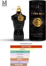 Amber merkgeur - M-brands - G For men - Deep Black - Eau de toilette - 100ml