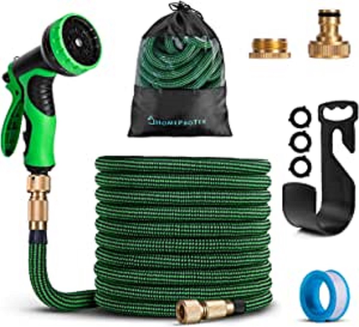 Flexibele tuinslang, garden hose, water hose, premium tuinslang in professionele kwaliteit 15m