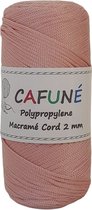 Cafuné Polypropyleen Macrame koord - 2mm - Poeder - PP4 - Haken - Macramé - Paracord - Polyester