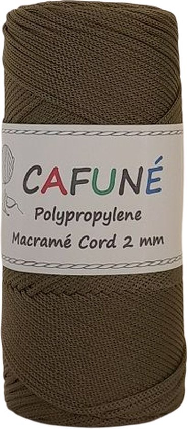 Cafuné Macrame koord- Premium -Oranje-3 mm-75 mt-250gr-Gevlochten koord